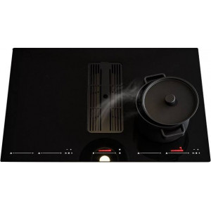 Sirius S-DDH6 SYTHESIS BRUSHLESS pultba beépíthető fekete színű indukciós főzőlap és páraelszívó egyben